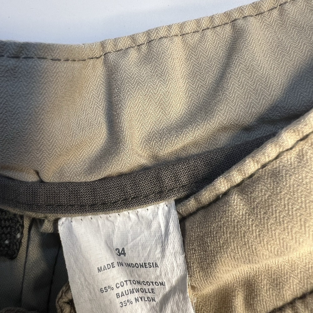 Vtg Y2K‎ Gap Cargo Shorts Men 34 Khaki Canvas Grunge Skate Casual Utility - Picture 4 of 9
